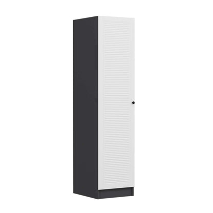 Ντουλάπα 45x210x52 εκ White Anthracite 506MNR3610