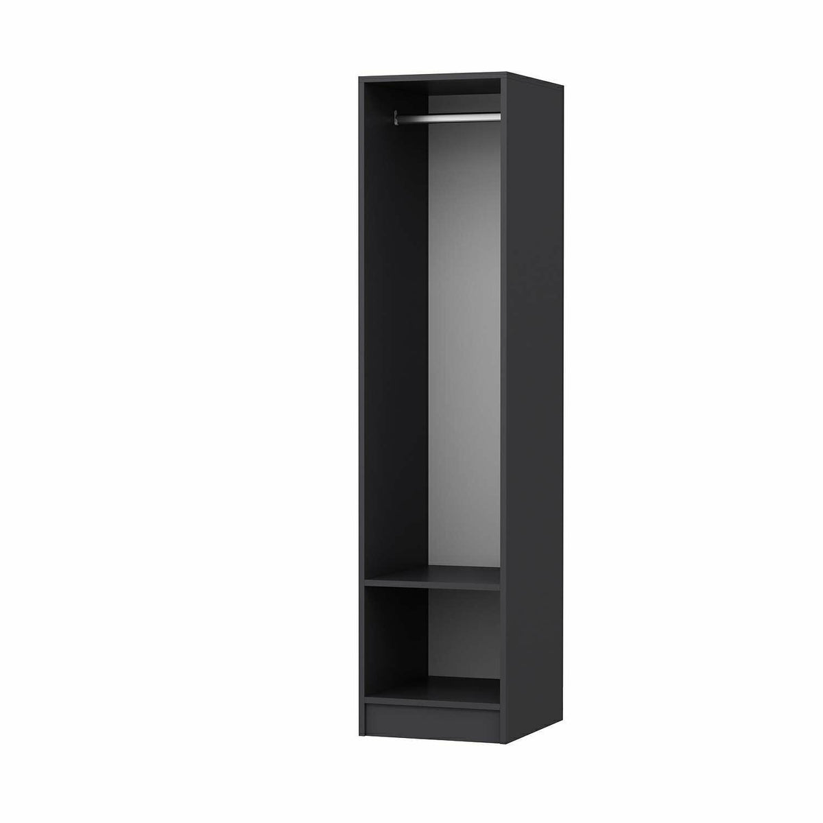 Ντουλάπα 45x190x52 εκ Walnut Anthracite 506MNR3611