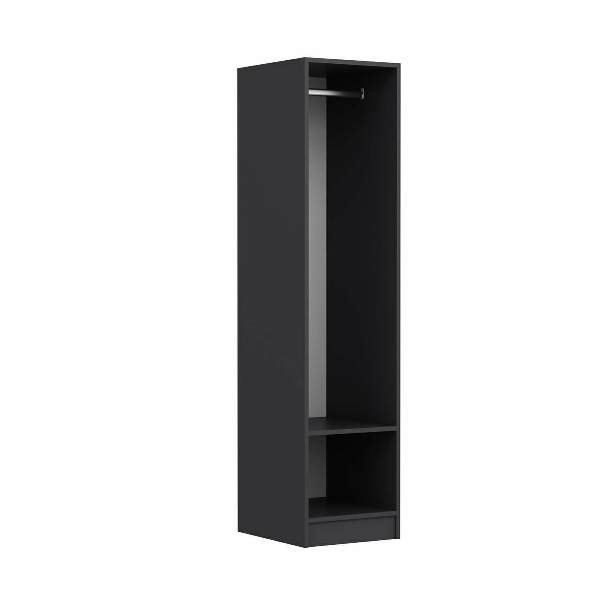 Ντουλάπα 45x210x52 εκ Walnut Anthracite 506MNR3612