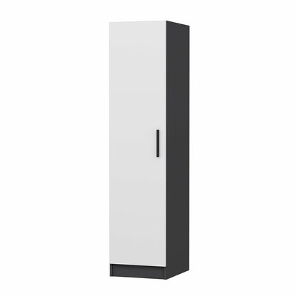 Ντουλάπα 45x190x52 εκ White Anthracite 506MNR3665