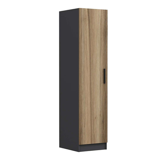 Ντουλάπα 45x190x52 εκ Walnut Anthracite 506MNR3671
