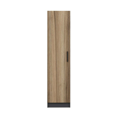 Ντουλάπα 45x190x52 εκ Walnut Anthracite 506MNR3671