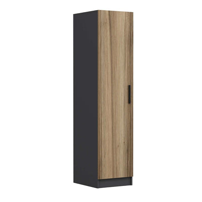 Ντουλάπα 45x210x52 εκ Walnut Anthracite 506MNR3672