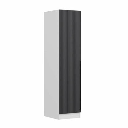 Ντουλάπα 45x190x52 εκ Anthracite White 506MNR3683