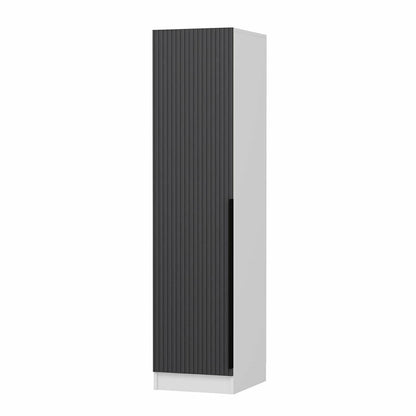 Ντουλάπα 45x210x52 εκ Anthracite White 506MNR3684