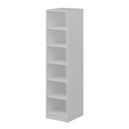Ντουλάπα 45x190x52 εκ Walnut White 506MNR3691