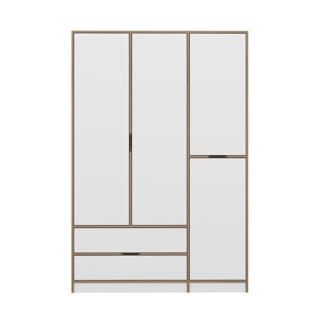 Ντουλάπα 140x208x52 εκ White Dore 506MNR3730