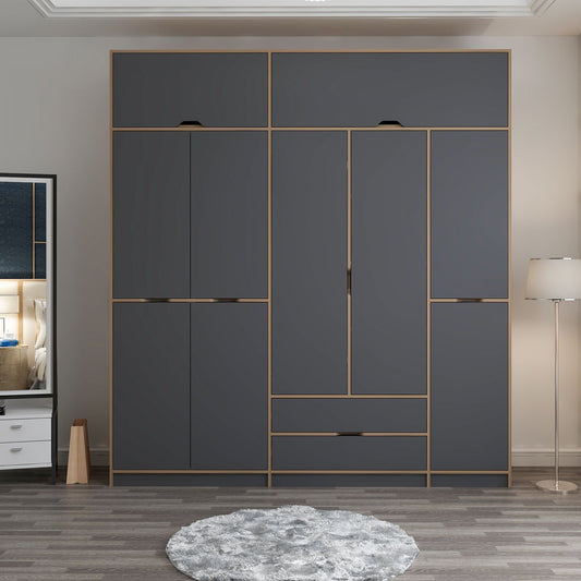 Ντουλάπα 232x253x52 εκ Anthracite Dore 506MNR3739