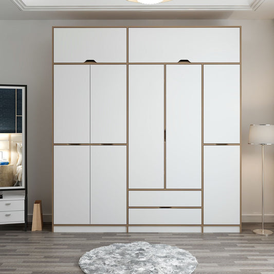 Ντουλάπα 232x253x52 εκ White Dore 506MNR3740