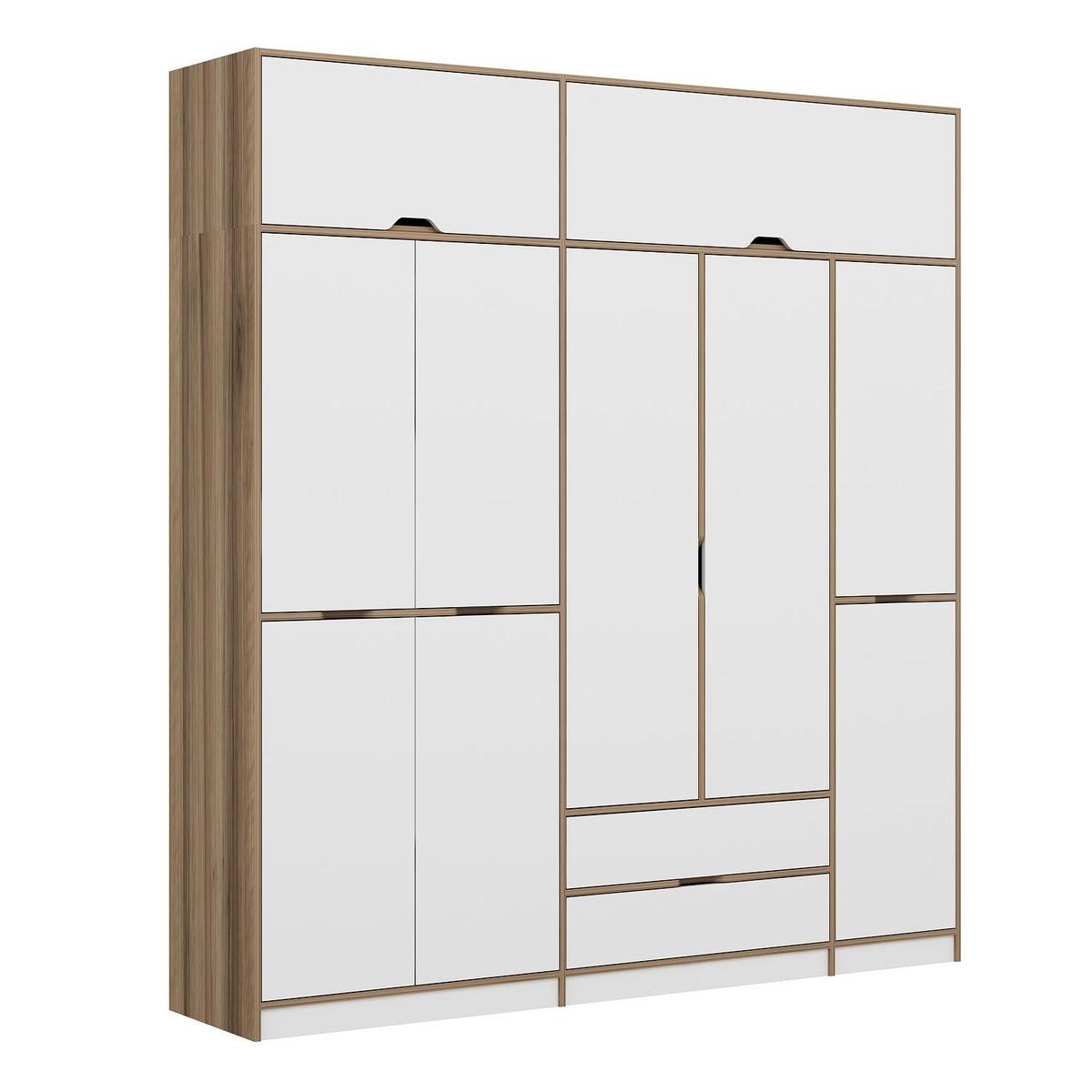 Ντουλάπα 232x253x52 εκ White Dore 506MNR3740
