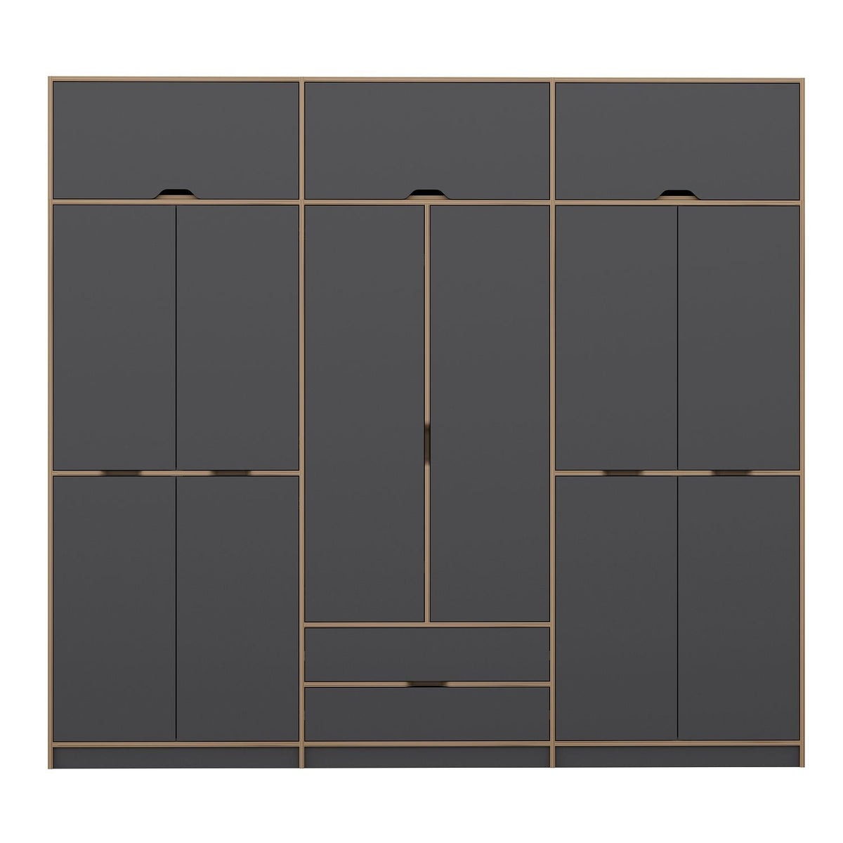 Ντουλάπα 277x253x52 εκ Anthracite Dore 506MNR3741