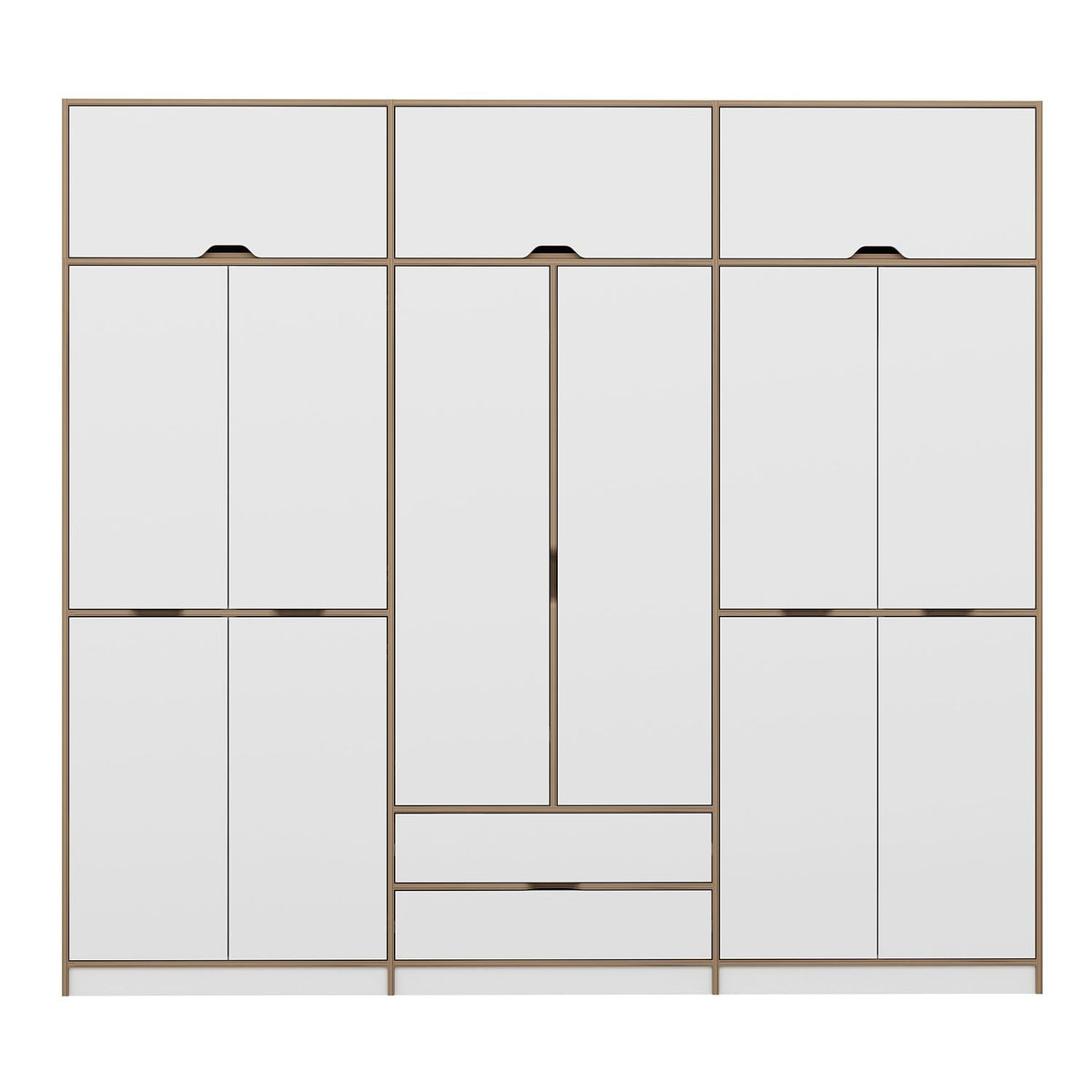 Ντουλάπα 277x253x52 εκ White Dore 506MNR3742