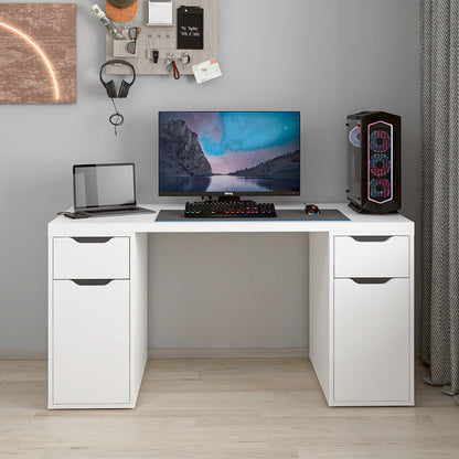Γραφείο Υπολογιστή και Μελέτης Λευκό 150x75x60 εκ 506MNR3862