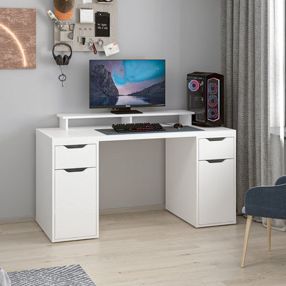Γραφείο Υπολογιστή και Μελέτης Λευκό 150x75x60 εκ 506MNR3862