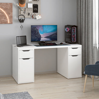 Γραφείο Υπολογιστή και Μελέτης Λευκό 150x75x60 εκ 506MNR3862