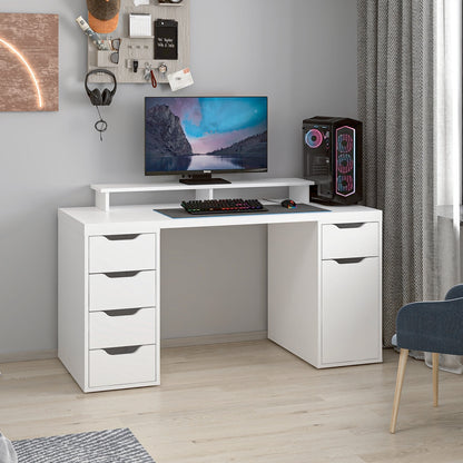 Γραφείο Υπολογιστή και Μελέτης Λευκό 150x75x60 εκ 506MNR3864