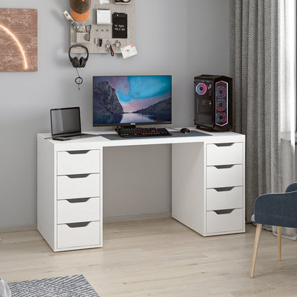 Γραφείο Υπολογιστή και Μελέτης Λευκό 150x75x60 εκ 506MNR3866