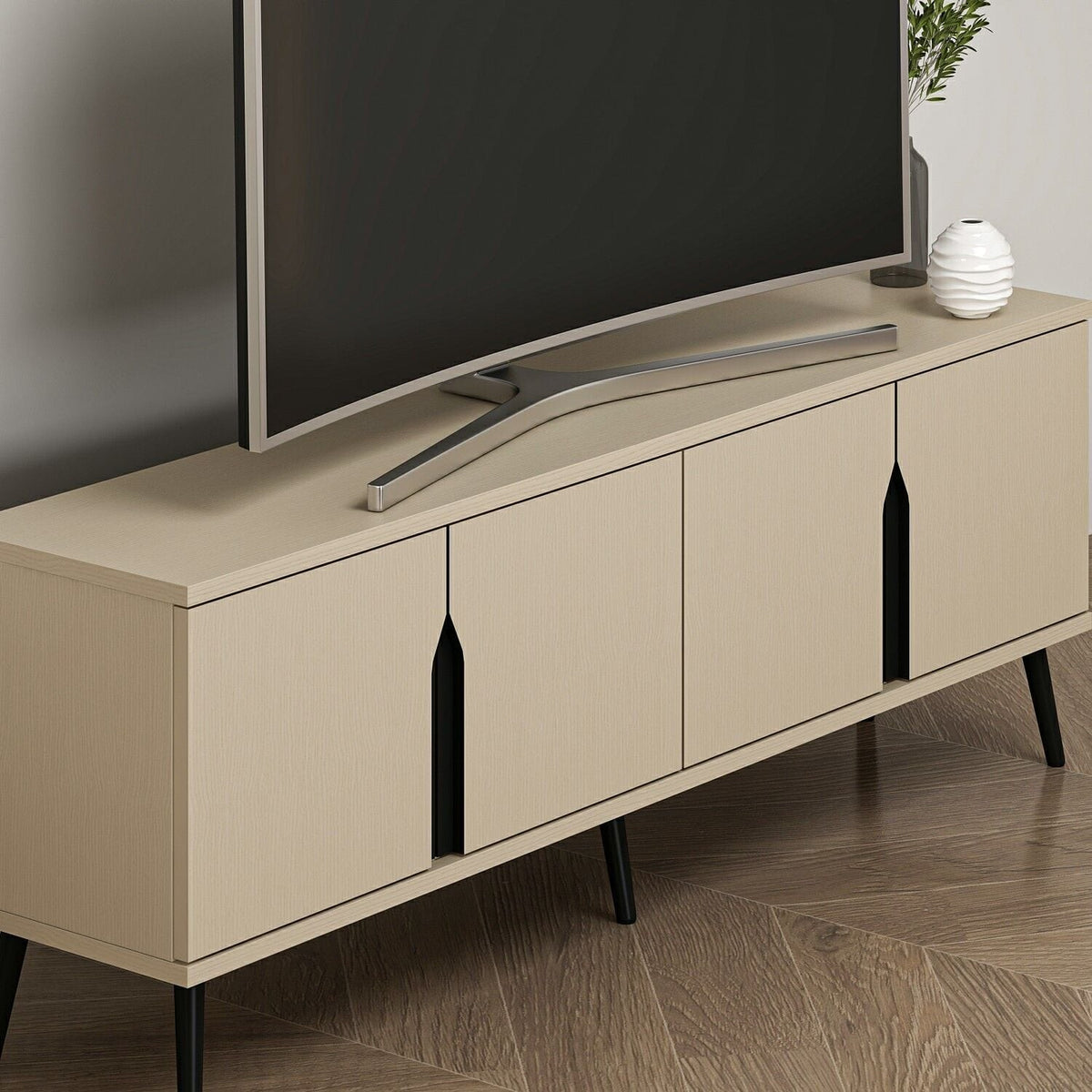 Σύνθεση Τηλεόρασης 140 × 50 × 30 Βηρυτός / Μπεζ 506MNR4502
