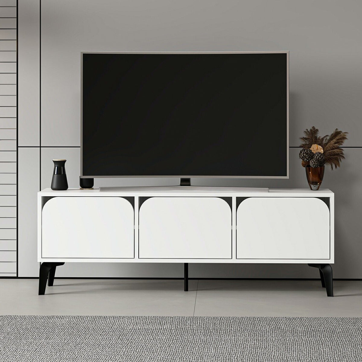 Σύνθεση Τηλεόρασης 140 × 49 × 30 Λευκό 506MNR4503