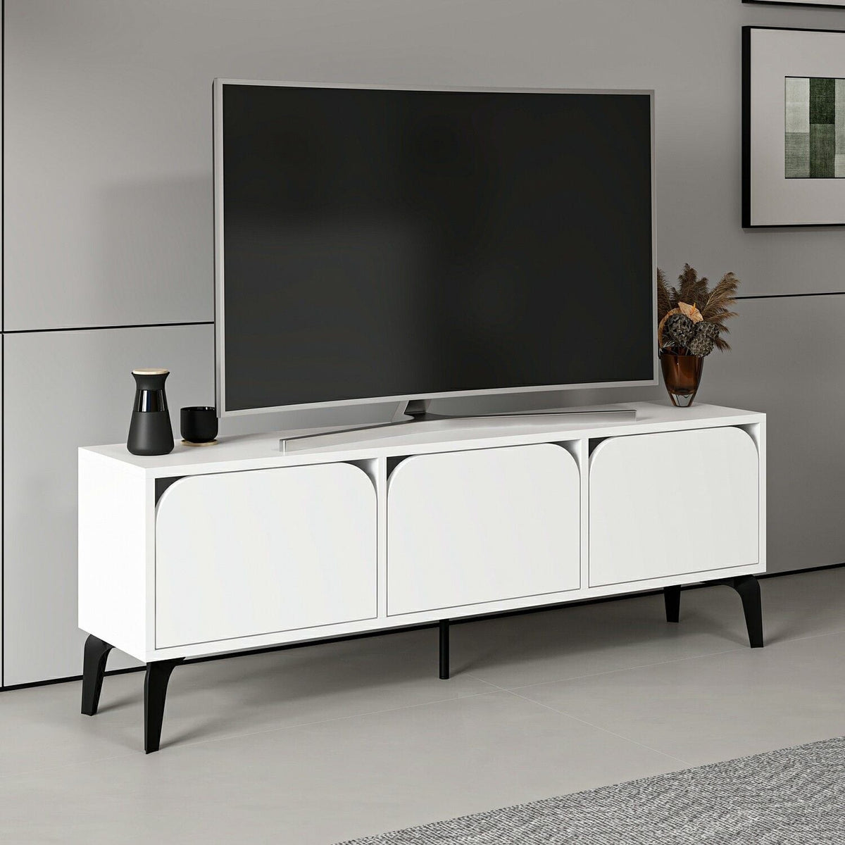Σύνθεση Τηλεόρασης 140 × 49 × 30 Λευκό 506MNR4503