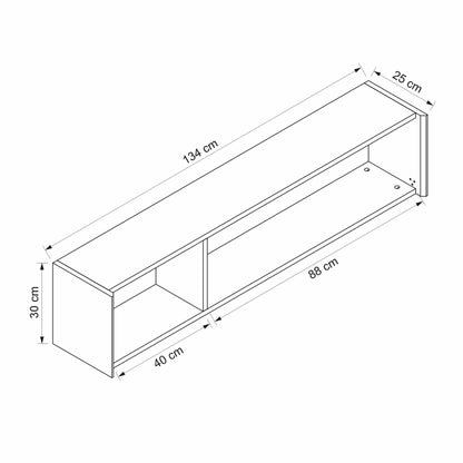 Σύνθεση Τηλεόρασης 134 × 30 × 25 Ντερίν Σεπέτ 506MNR4505