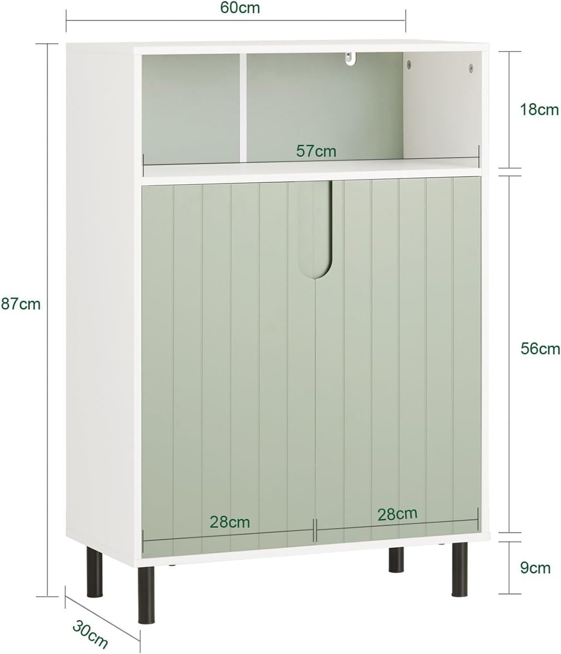 Βοηθητικό Ντουλάπι Μπάνιου 30 x 60 x 87 εκ B0-CVXGKM7L