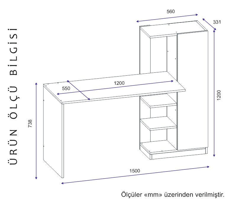 Γραφείο Υπολογιστή και Μελέτης Λευκό | 550ARN1139