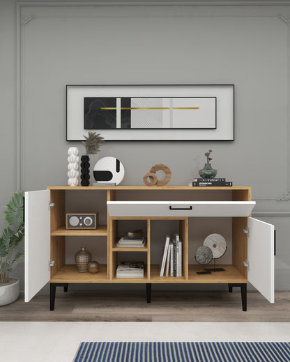 Μπουφές Sapphire Δρυς
Λευκό 135x40x83,6cm | 550ARN1354
