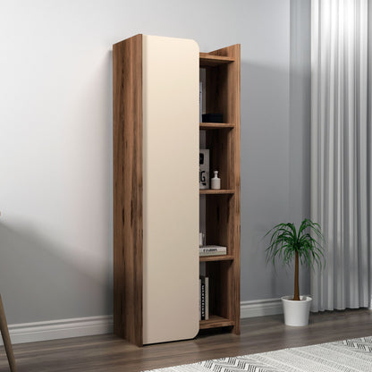 Βιβλιοθήκη 60 × 35 × 160 εκ. Καρυδί Μπεζ GR550ARN1693
