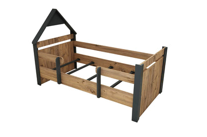 Μονό Κρεβάτι 100x200 cm σε Χρώμα Atlantic Pine & Ανθρακί με Σύγχρονο Σχεδιασμό | 550ARN2526