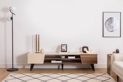 Έπιπλο Τηλεόρασης TV Βάση Σύνθεση Καρυδί Beige | 550ARN3449