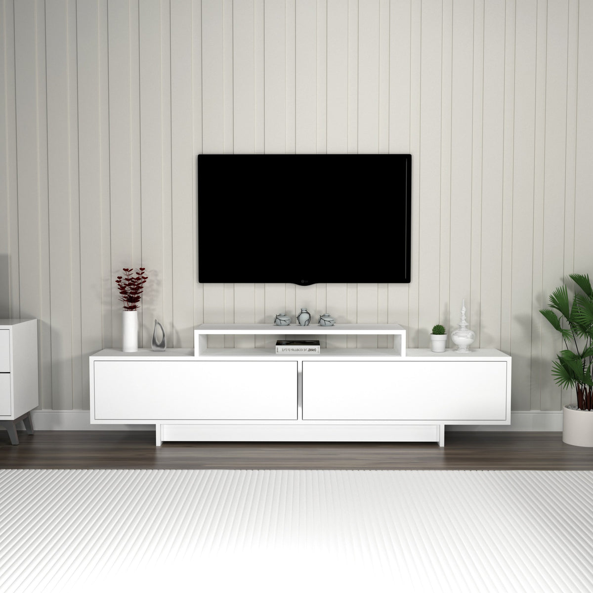 Έπιπλο Τηλεόρασης TV Βάση Σύνθεση Λευκό | 550ARN3464
