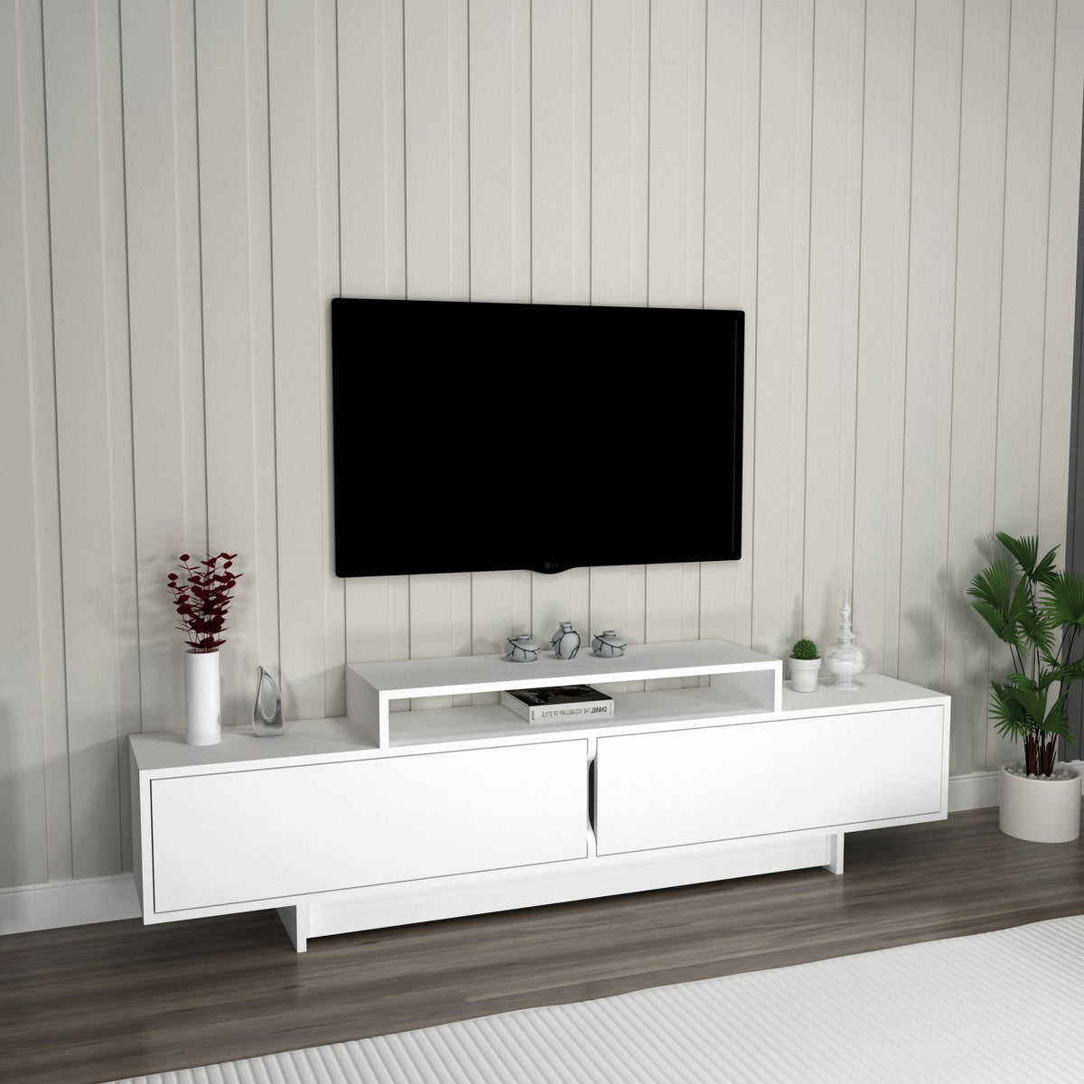 Έπιπλο Τηλεόρασης TV Βάση Σύνθεση Λευκό | 550ARN3464