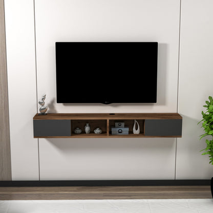 Έπιπλο Τηλεόρασης TV Βάση Σύνθεση Light Καρυδί Ανθρακί | 550ARN3469