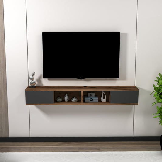 Έπιπλο Τηλεόρασης TV Βάση Σύνθεση Light Καρυδί Ανθρακί | 550ARN3469