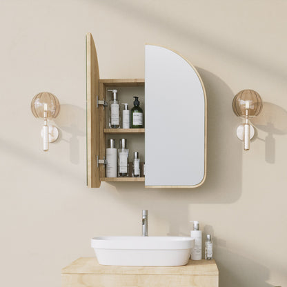 Ντουλάπι Καθρέφτης Μπάνιου 12x45x50 εκ. Μπεζ | 552NOS1230