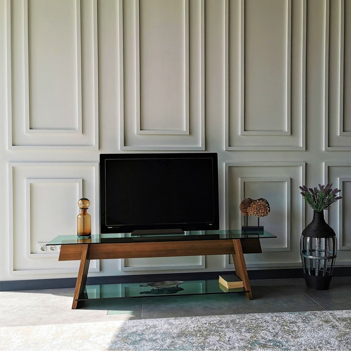 Έπιπλο Τηλεόρασης TV Βάση Σύνθεση Καρυδί Green | 552NOS1502
