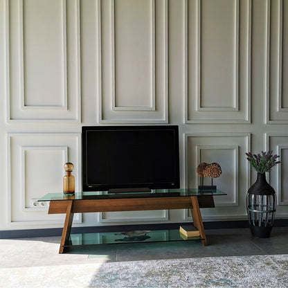 Έπιπλο Τηλεόρασης TV Βάση Σύνθεση Καρυδί Green | 552NOS1502