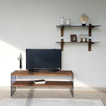 Έπιπλο Τηλεόρασης TV Βάση Σύνθεση Καρυδί | 552NOS1504