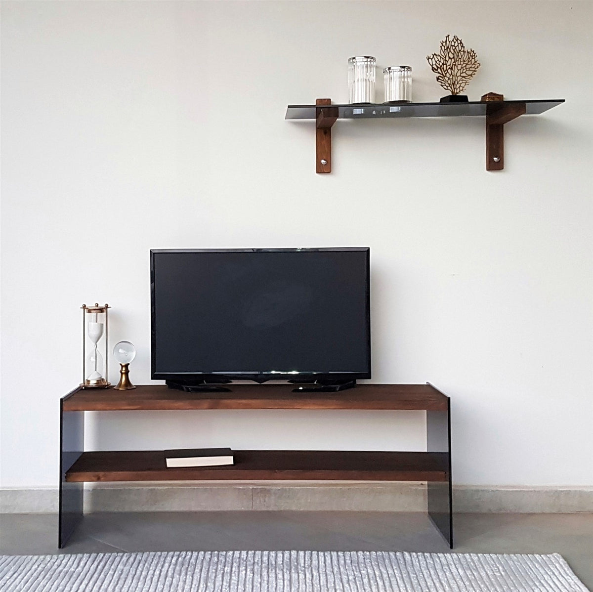 Έπιπλο Τηλεόρασης TV Βάση Σύνθεση Καρυδί | 552NOS1505