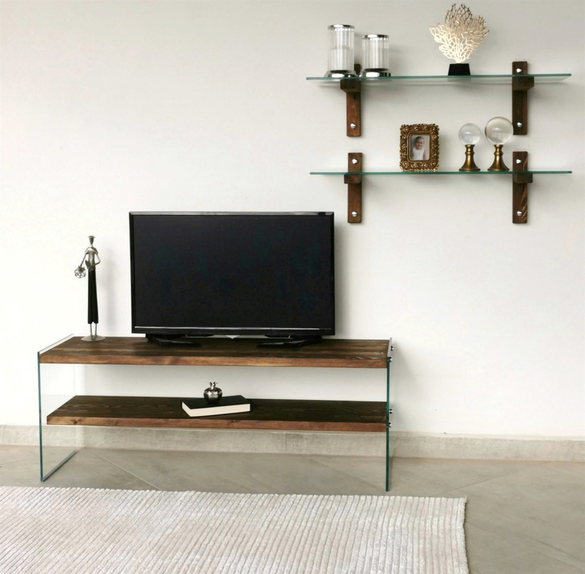 Έπιπλο Τηλεόρασης TV Βάση Σύνθεση Καρυδί | 552NOS1508