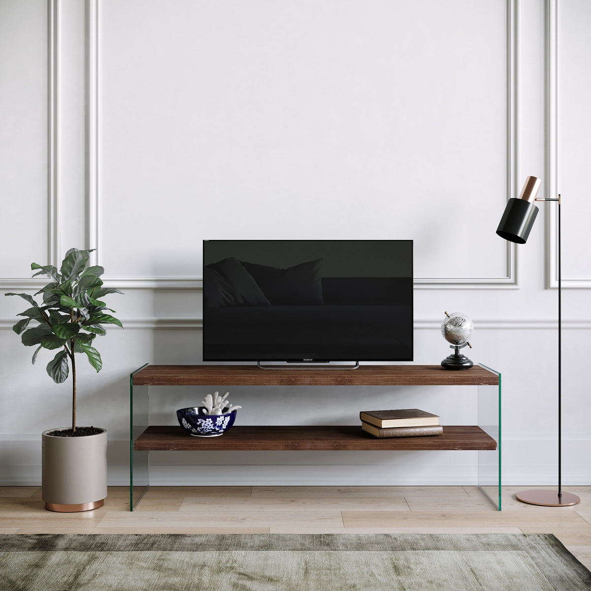 Έπιπλο Τηλεόρασης TV Βάση Σύνθεση Καρυδί | 552NOS1512