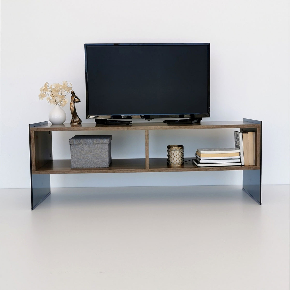 Έπιπλο Τηλεόρασης TV Βάση Σύνθεση Καρυδί Fume | 552NOS1518