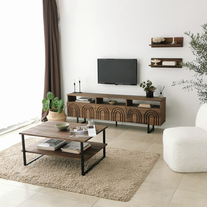 Έπιπλο Τηλεόρασης TV Βάση Σύνθεση Καρυδί | 552NOS1523