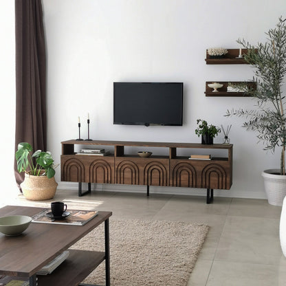 Έπιπλο Τηλεόρασης TV Βάση Σύνθεση Καρυδί | 552NOS1523