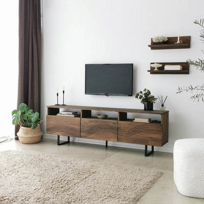 Έπιπλο Τηλεόρασης TV Βάση Σύνθεση Καρυδί | 552NOS1524