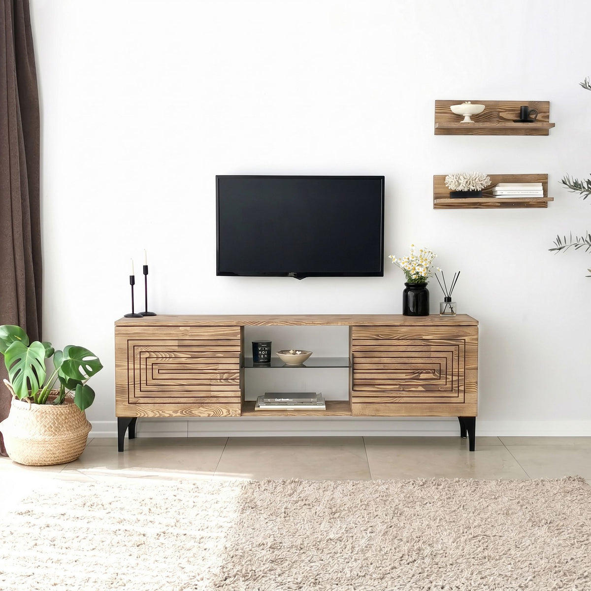 Έπιπλο Τηλεόρασης TV Βάση Σύνθεση Δρυς | 552NOS1526