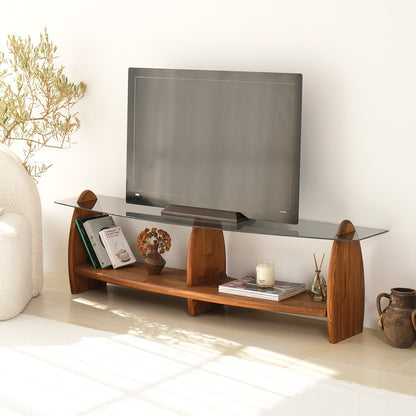 Έπιπλο Τηλεόρασης TV Βάση Σύνθεση Chesnut Fume | 552NOS1534