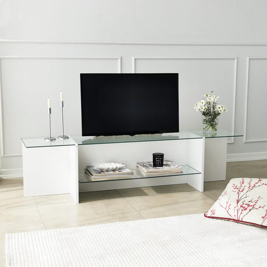 Έπιπλο Τηλεόρασης TV Βάση Σύνθεση Λευκό | 552NOS1601