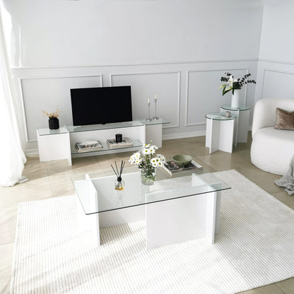Έπιπλο Τηλεόρασης TV Βάση Σύνθεση Λευκό | 552NOS1601